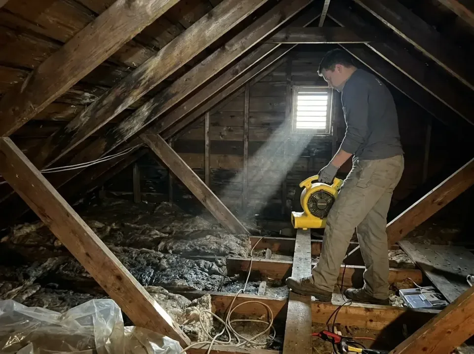 attic-water-damage-drying-proc-007 — frequently asked questions, Emergency Water Extraction & 24/7 Flood Response in St. Jos…
